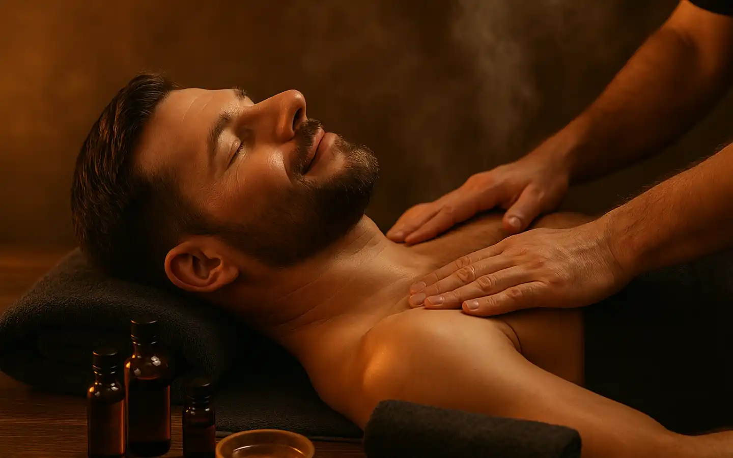 Sesión de masaje en aCáceres Spa Masculino Asunción